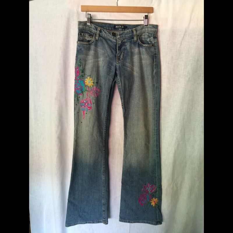 Allen B. Schwartz Embellished Jeans sz 28