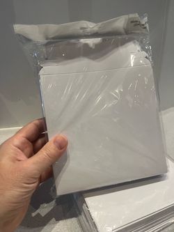 50-6”x 6” White CD/DVD/Game Disc Photo Flat cardboard shipper mailer
