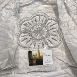 Waterford Crystal Lismore 3 Part Divided Relish Dish NWB
