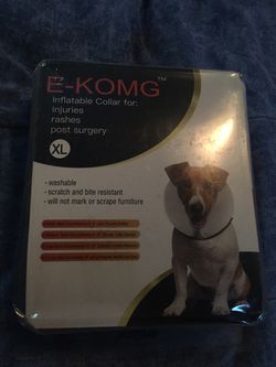 E-KOMG Protective Inflatable Collar Dog Cone After Surgery Blow Up Dog Collar