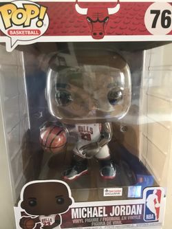 Funko pop large 10 inch exclusive home jersey nba Michael jordan