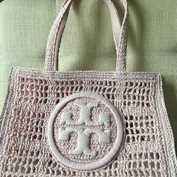 Tory Burch Ella Hand Crocheted Tote Brand New