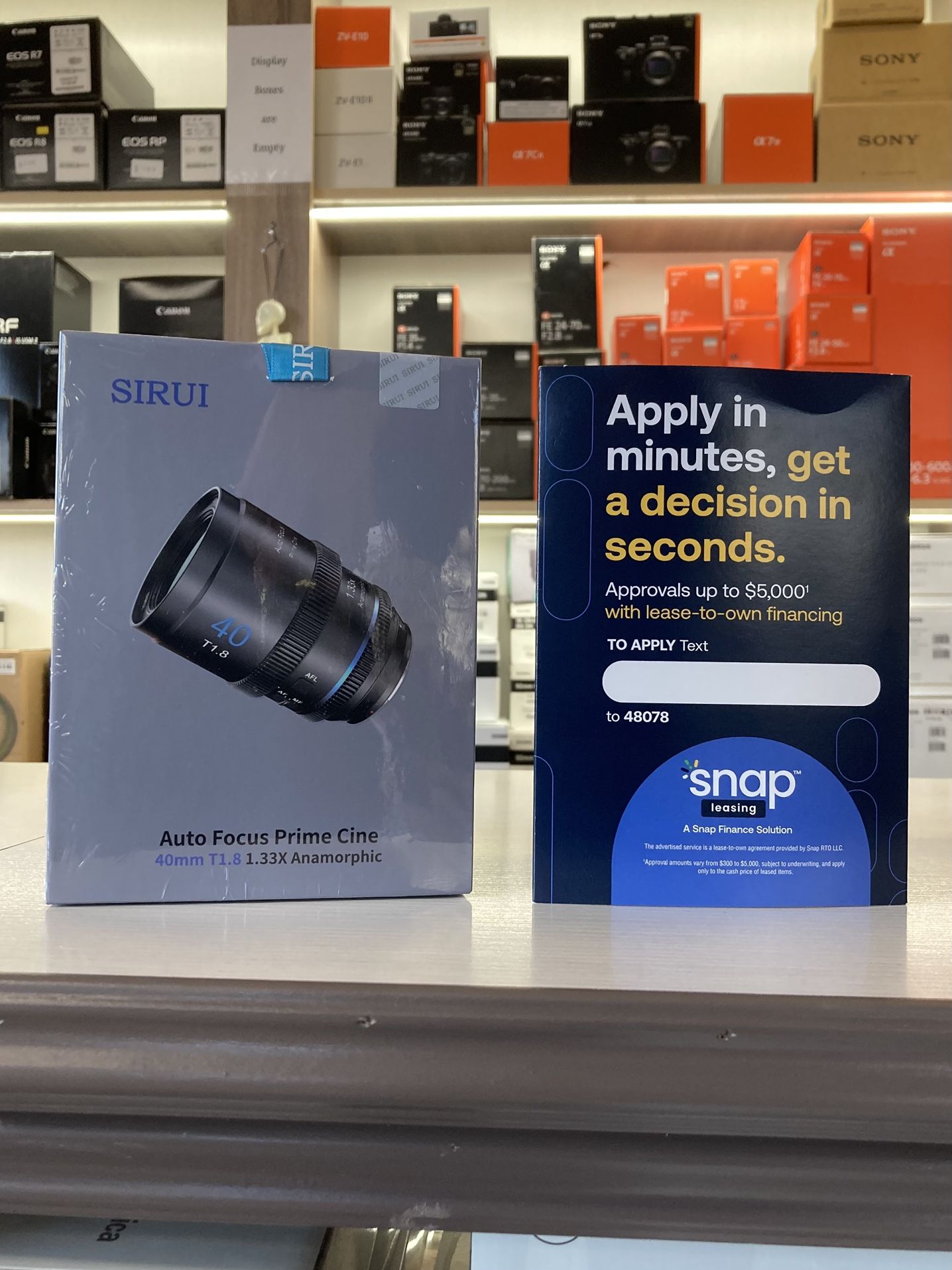 Sirui 40mm T1.8 Anamorphic Lens For Sony E Mount (Located In Downey, CA)