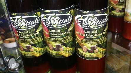 All natural black soap