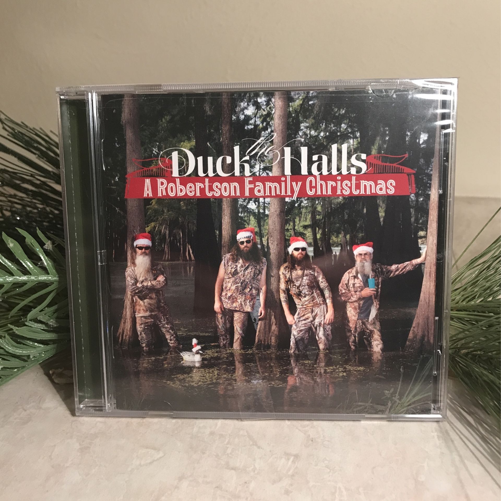 CD - Duck The Halls - Robertson Family Christmas -  Sealed in plastic -never Used 