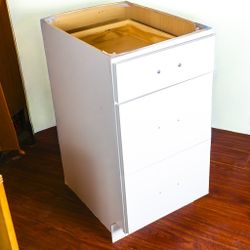 35-inch Base White Cabinet