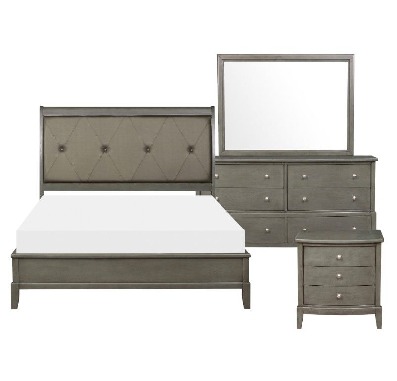 Queen Size Gray Bedroom Set - Atlanta Same Day Delivery 