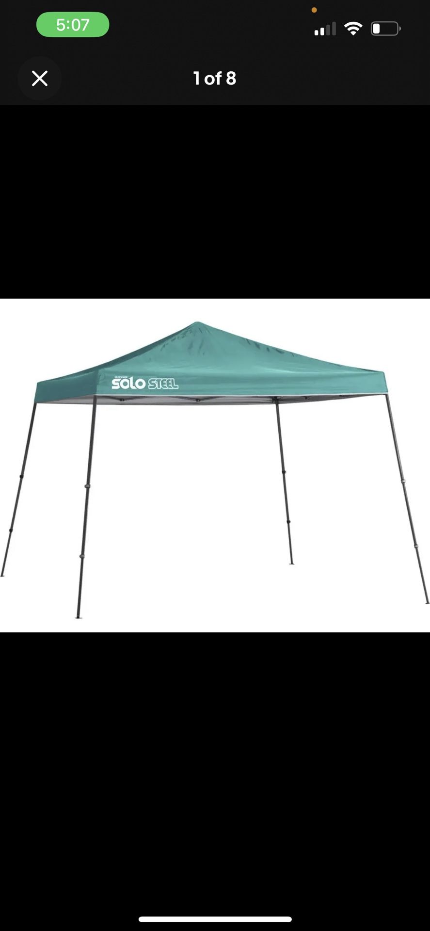 Quik Shade Solo Steel 90 Pop-Up Canopy 11.67’L x 11.67’W x 8’ 9” - 11x11