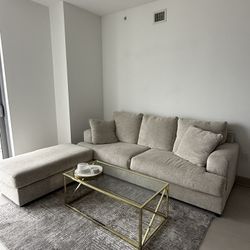 Sofa With Ottoman Set