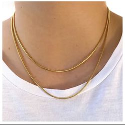 18K Gold Pendant Chain