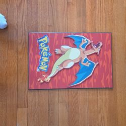 Polemon Charizard 3-D Wood Wall Art
