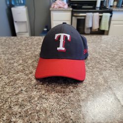 New Era 39Thirty Texas Rangers  large / XL Flex fit (Royal Blue/Red) MLB Cap