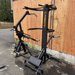 Powertech Assisted Pull Up and Dip Machine, Powertech Lat Pulldown and Plate-Loaded Bench/Shoulder Press Machine