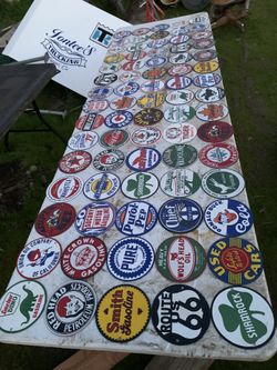 porcelain pump plate 6 inch signs $25 each Or 5 for $100