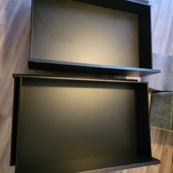 Ikea Malm Underbed Storage Box Dark Brown Veneer Queen/King - 4 Pack