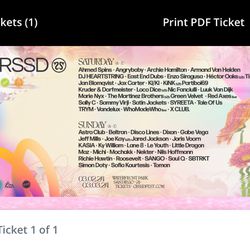 Crssd 2 Day Ticket For Sale