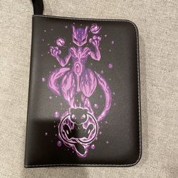 New Black Binder, Mew & Mewtwo Premium 4-Pocket Holder, Binder for Pokemon Cards