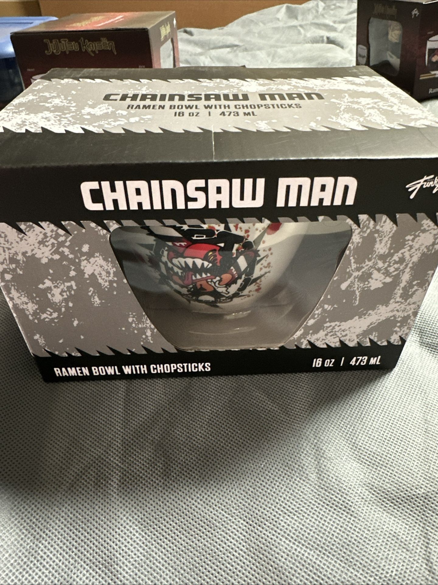 Chainsaw Man Ramen Bowl With Chopsticks