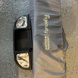 Pack And Play With Tray Attachment, Bassinet, Changing Pad. 