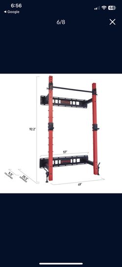 Ethos wall squat rack workout equipment