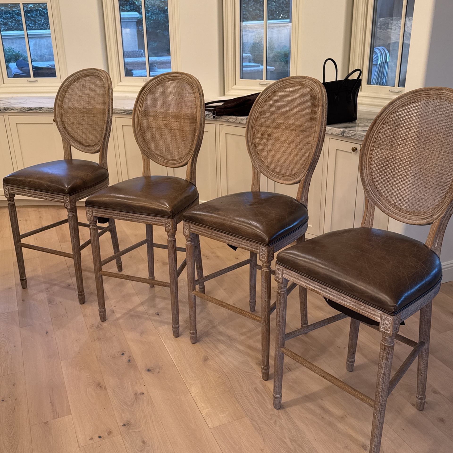 Restoration Hardware Vintage French Barstools (4)