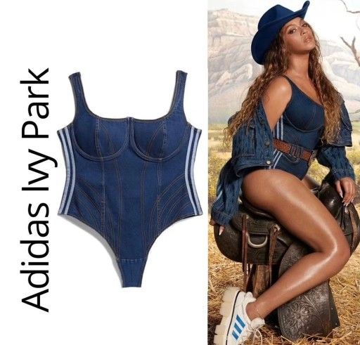 Ivy Park Denim Shorts & Bodysuit