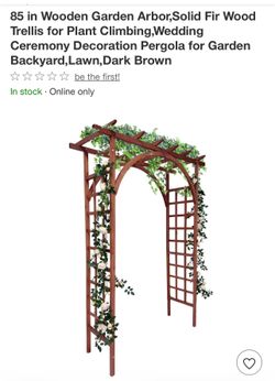 Wooden garden Arbor