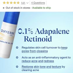 Differin retinol serum