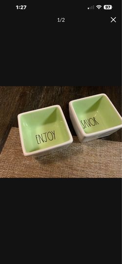 Rae Dunn Savor and Enjoy Mini Bowls