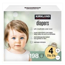 Kirkland Diapers, Size 4