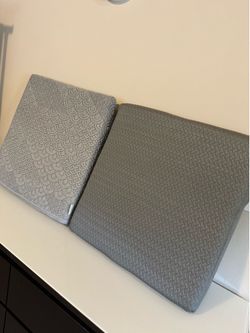 2 Grey Wedge Pillows. Each $15