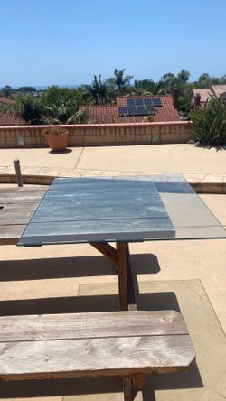 Glass table top