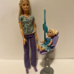 Barbie Nurse/dental Assistant Doll with Accessories 