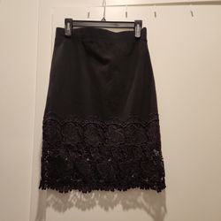 Black Skirt With Beautiful Lace