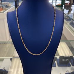 Rope Chain 14k Solid