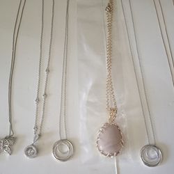 New 925 Sterling Silver Necklaces All In Good Condition, $40. Each 
