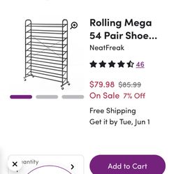 Rolling Shoes Rack