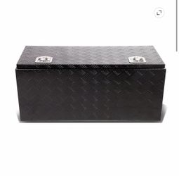 DNA Motoring TBOX-T2-36-ALU-BK 36"x18"x16" Aluminum Truck Tool Box with Lock & Keys (Black)