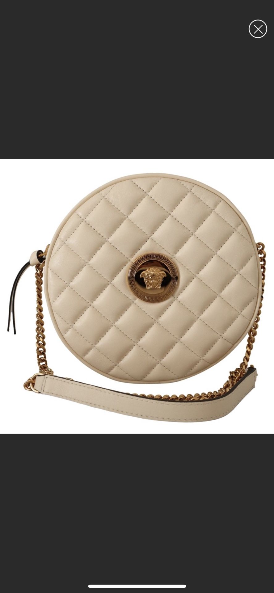 New Versace Madusa Round Bag 