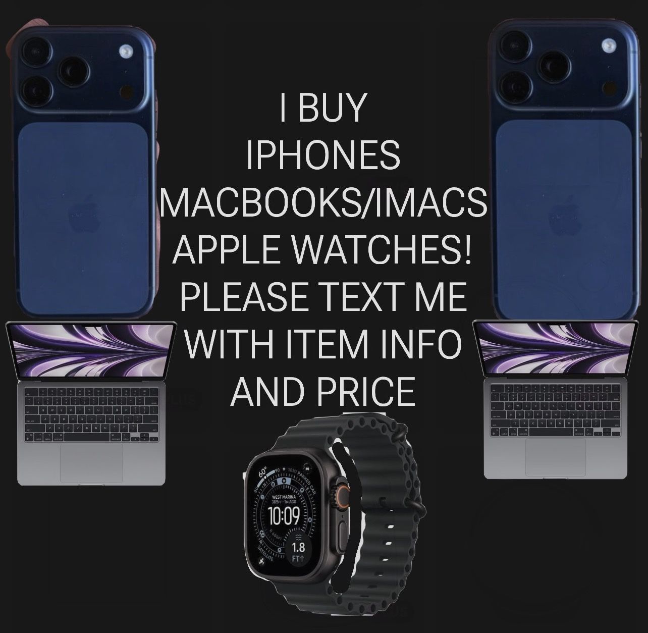 Iphone , Apple watch , Macbook, iMac