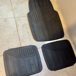 Lightweight Black Rubber Car Floor Mats 
