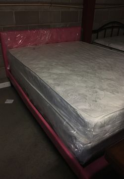 Pink full size bed