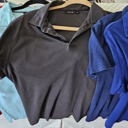 Men's short sleeve collar shirt