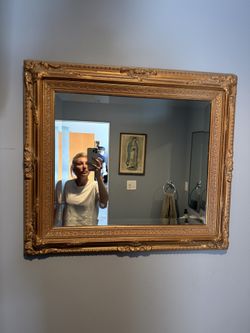 Vintage Ornate Gold Mirror