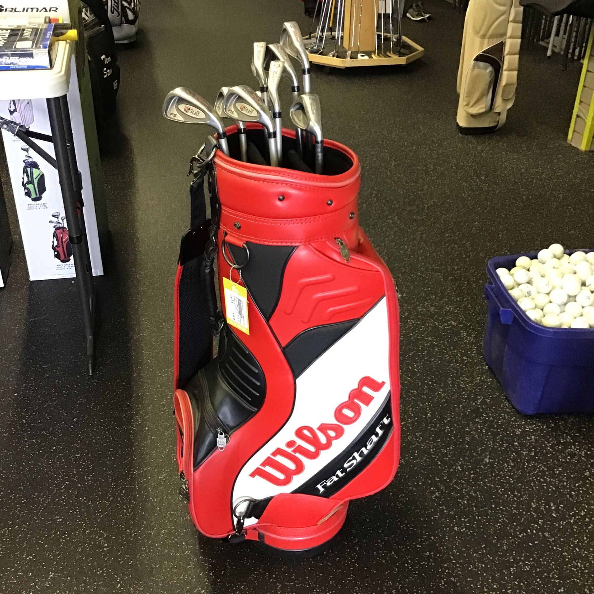 Wilson Fat Shaft Iron Set With Bag (3-PW - GW) Graphite Fat Shaft