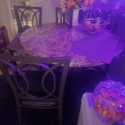 Kitchen Table And 4 Chairs Also Cofee Table And 2×end Tables That Match