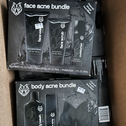 Black wolf Face And Body Acne Bundles Over Half Off 