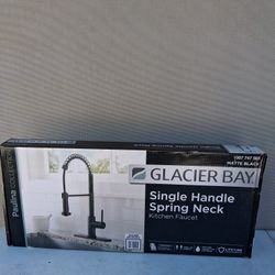 GLACIER BAY Single Handle Spring Neck KITCHEN FAUCET 