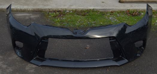 USED AFTERMARKET REF#U0546 || 2014-2016 TOYOTA COROLLA || FRONT BUMPER COVER ONLY