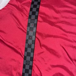 checkered LV belt 
